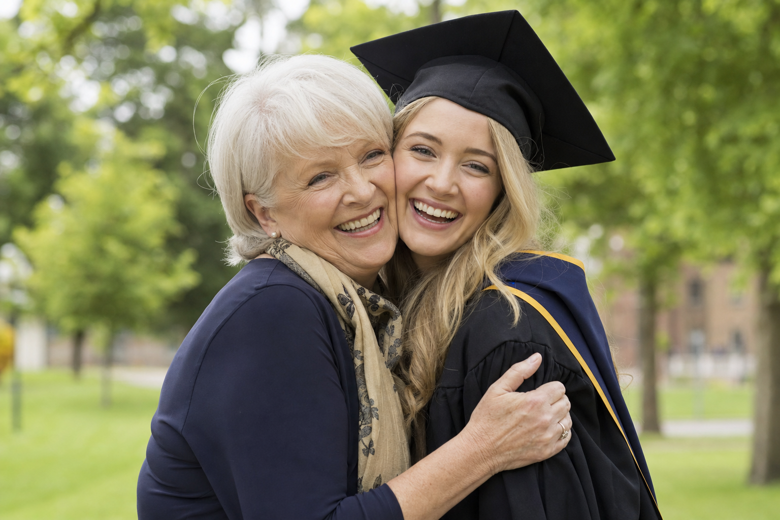 Grandmother at graduation